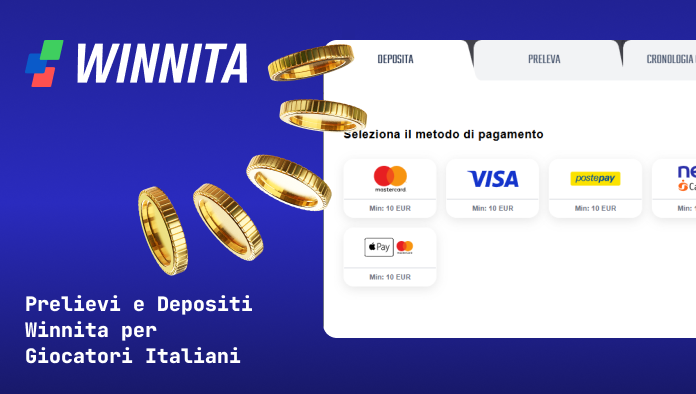 Come depositare e prelevare denaro su Winnita Italia - Istruzioni dettagliate